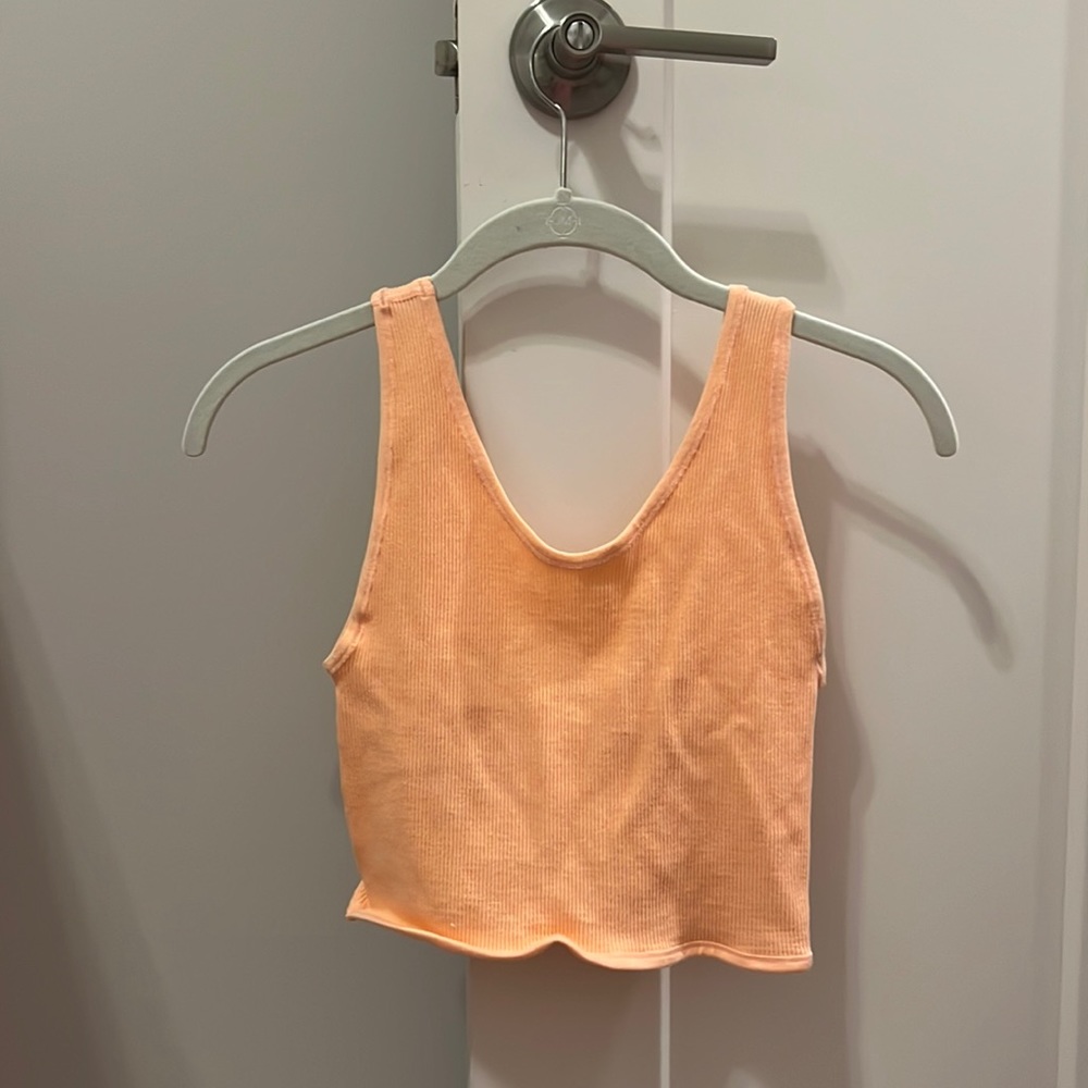 Bright orange tank